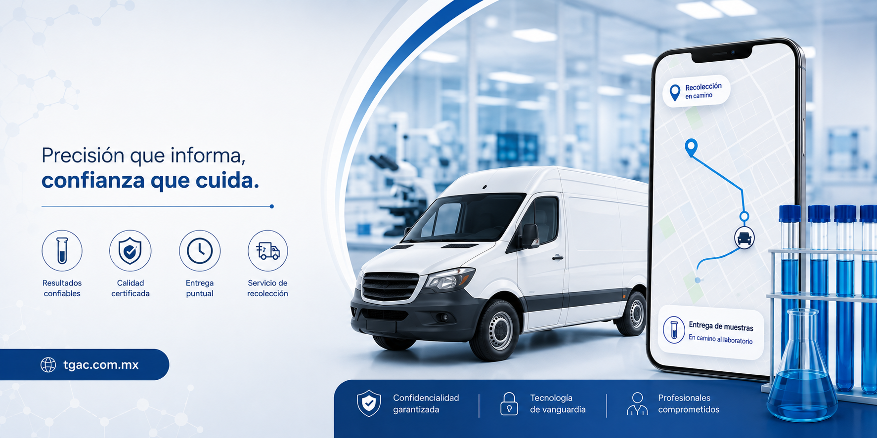 Servicio de mensajería especializada para transporte de muestras
